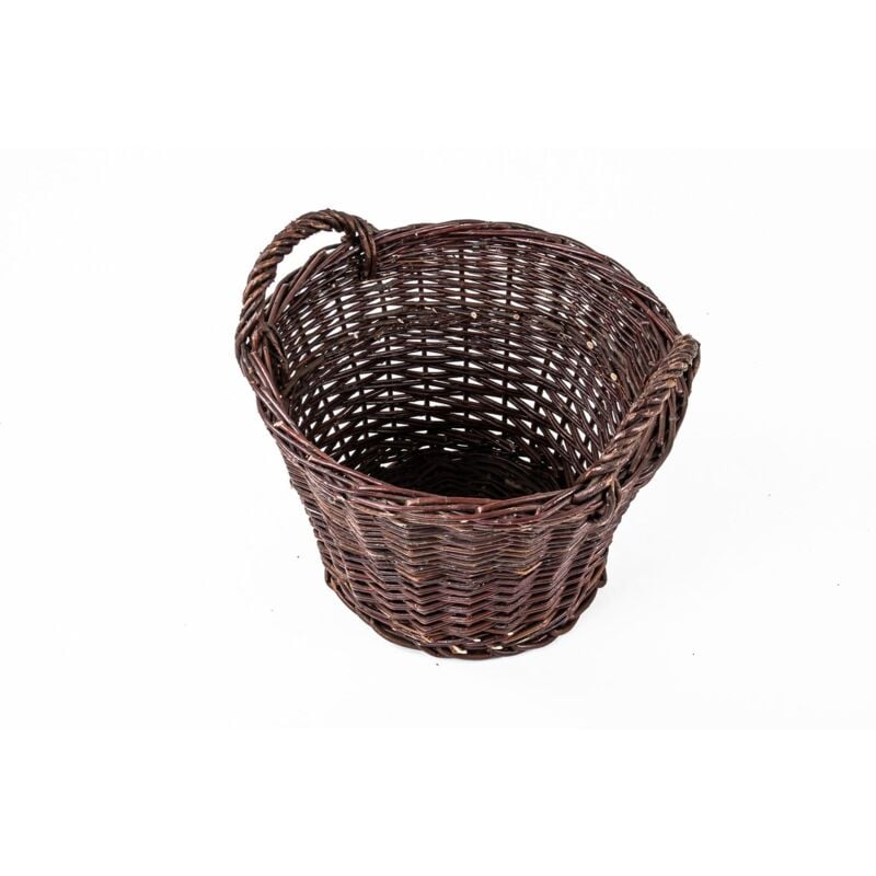 Buri - Weiden-Kartoffelkorb 35x26cm Einkaufskorb Autokorb Tragekorb Aufbewahrungskorb