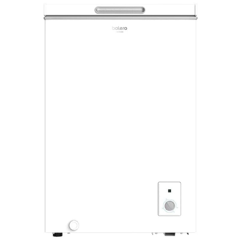 Weiße Gefriertruhe conmit Fassungsvermögen 99 Liter, Klasse e con Displaytür, umbaubar zu Kühlschrank.