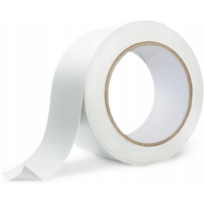 Weißes Markierungsband 48/33 Warnung Arbeitsschutz und Sicherheit 48/33 Boden-PVC-Linie