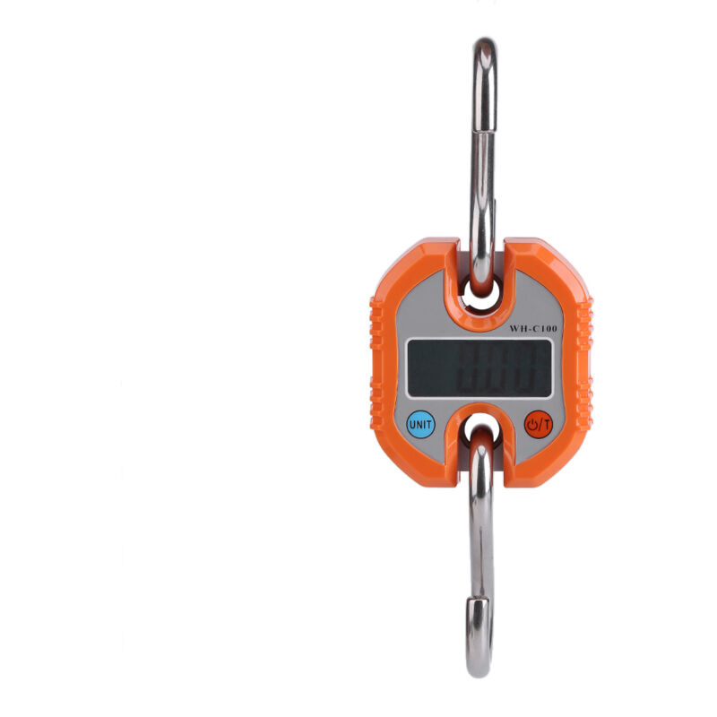 150kg/50g Tragbare Gepäckwaage Elektronische Waage Reisekoffer Digitalwaage(Orange)