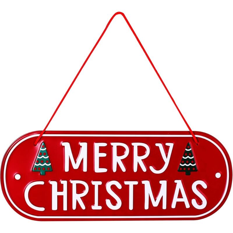 Weihnachts-Eisenschilder für die Haustür, Weihnachtsdekoration für Zuhause, Wandschmuck, rustikale Weihnachtsdekoration für den Außenbereich,