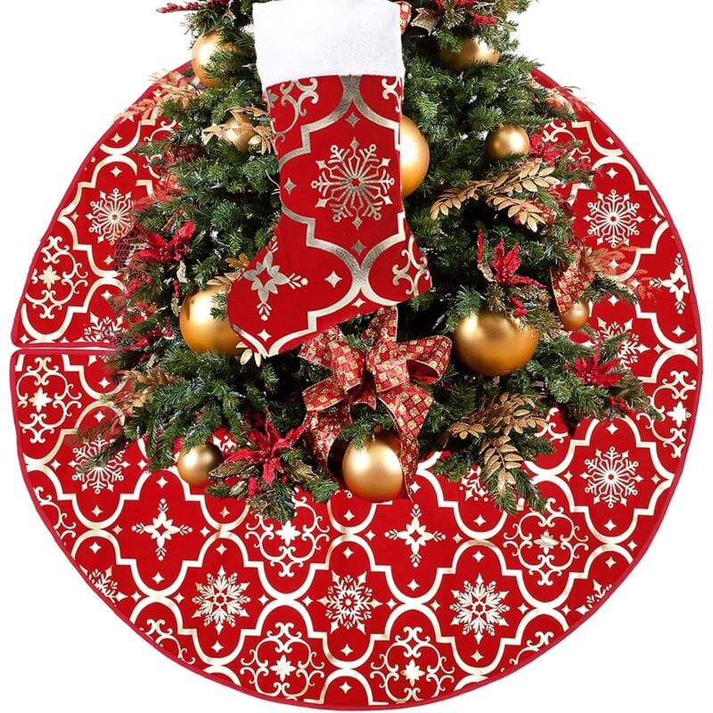 Beijiyi - Weihnachtsbaum-Rock, 120 cm, Weihnachtsbaummatte, Weihnachtsbaum-Abdeckung, Weihnachtsbaum-Matte, Weihnachtsbaum-Rock, Weihnachtsbaum-Rock
