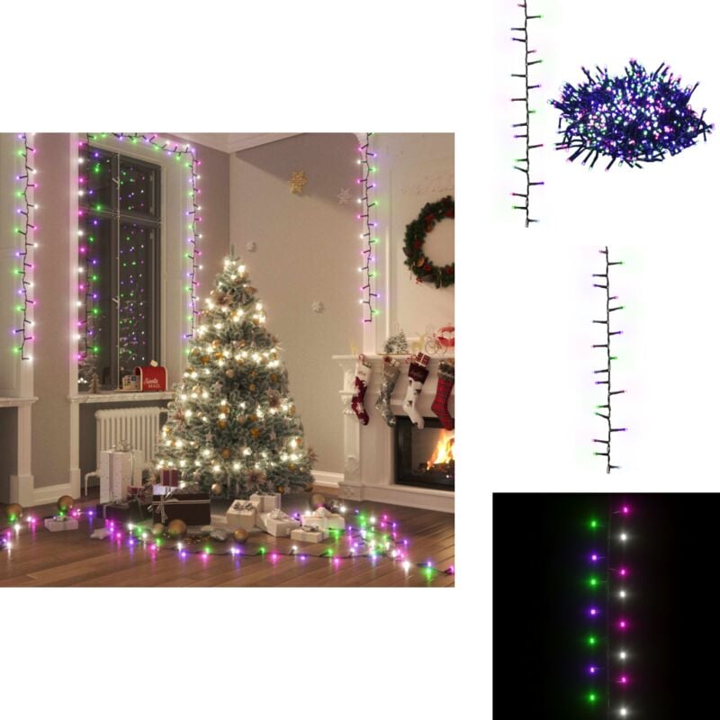 LED-Lichterkette mit 3000 LEDs Pastell Mehrfarbig 65 m pvc - Weihnachtsdeko - LED-Lichtringe - Lichterkette - Innenbeleuchtung - Festival Beleuchtung