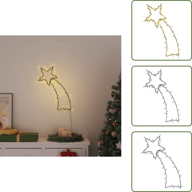 Weihnachtsbeleuchtung Sternschnuppen-Silhouette 80 LEDs - Weihnachtsbeleuchtung - Weihnachtsbeleuchtungen - Lichterkette - LED-Lichterkette