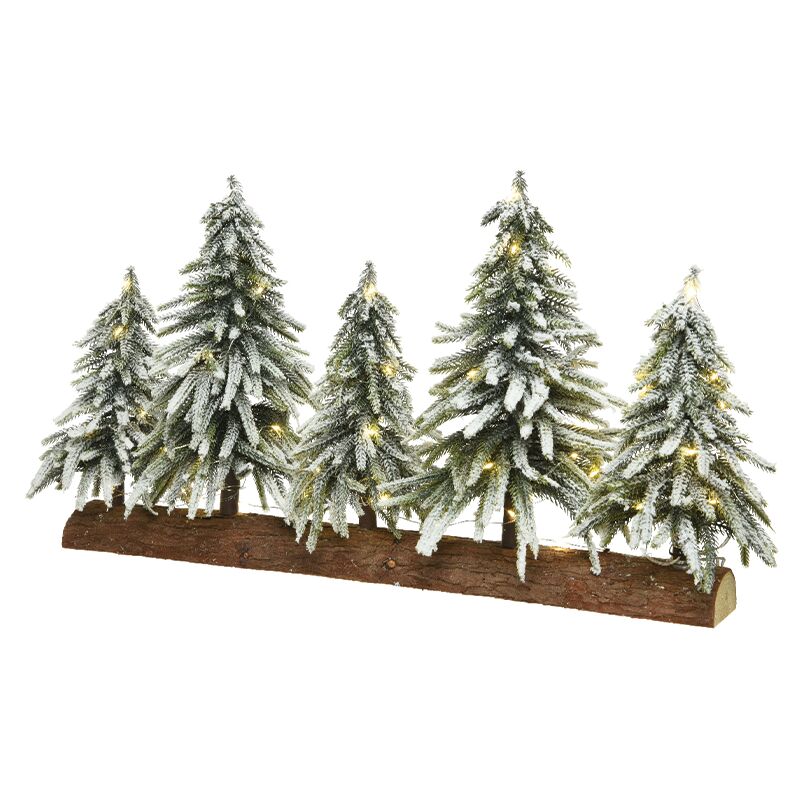 Weihnachtsbäume auf dem Tisch Weihnachtsdekoration L65xP15xH35 cm