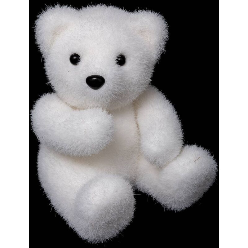 Weihnachtsdekoration, Sitzender Bär Denker H 15 cm - Feeric lights & christmas