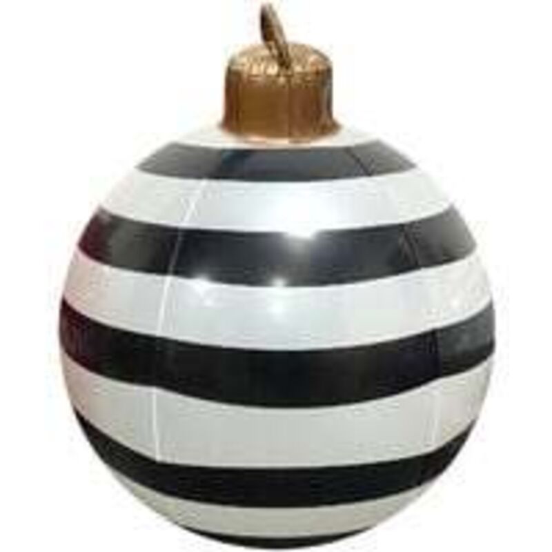 Weihnachtsdekorationen Riesige aufblasbare Weihnachtskugeln dekoriert in pvc für draußen, 23,6 Zoll aufblasbare Weihnachtskugeln, aufblasbare