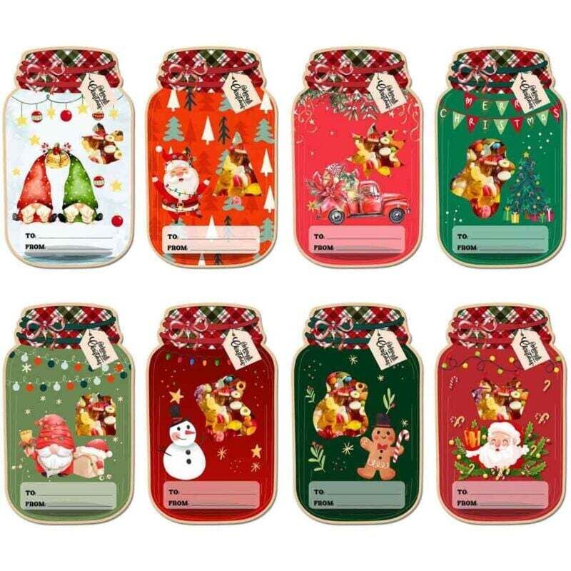 Weihnachtsgeschenke für Kinder – selbstgemachte Papierkarten im Einmachglas für Kindergeburtstage, Geschenke für die Schule, Weihnachtsgeschenke und