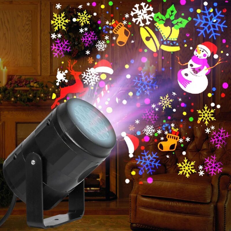 Weihnachtsprojektor, wasserdichter LED-Lichtprojektor, geeignet für Weihnachtsdekoration, Weihnachtsfestprojektor