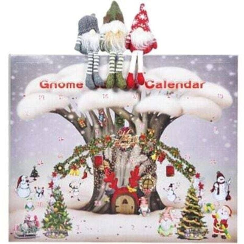 Weihnachtswichtel-Adventskalender 2024, mehrtägiger Adventskalender mit Sammelwichteln, Weihnachtsdekoration