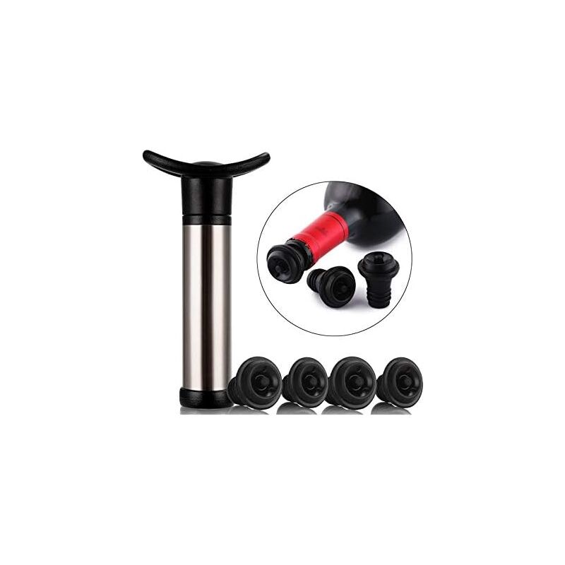 Weinpumpe Edelstahl-Vakuumpumpe Die Weinpumpe wird zur Weinkonservierung verwendet und dient zum Entfernen von Luft und zur Vakuumkonservierung von