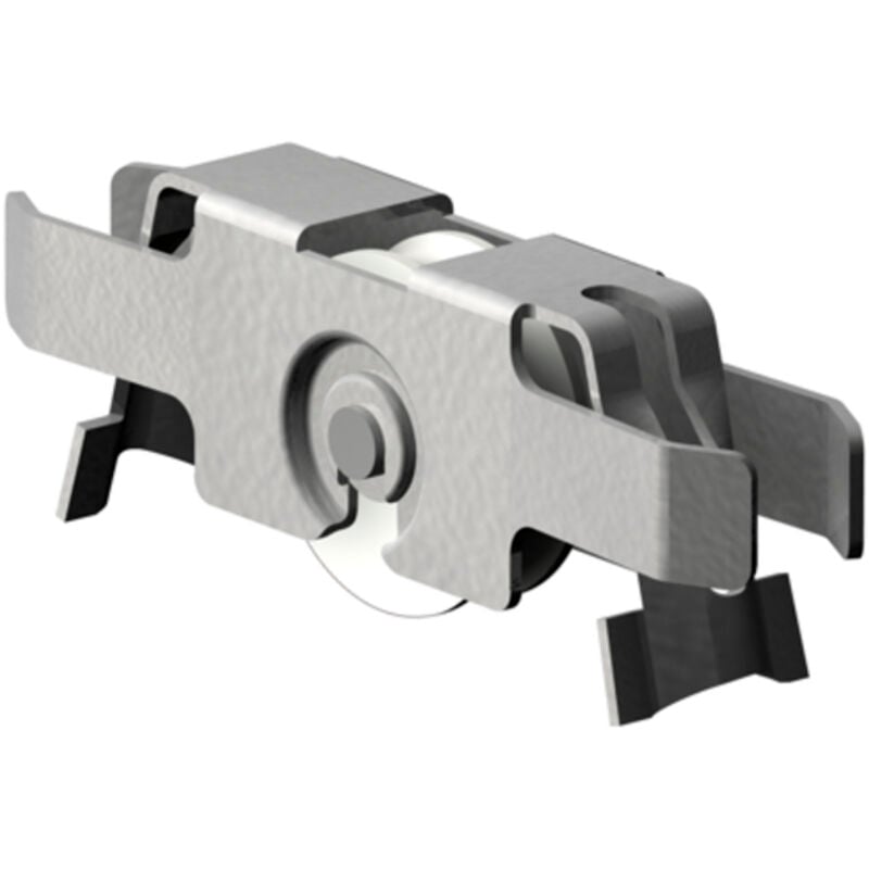 Supra Glasschiebetürbeschlag Laufwerk mit Stahl-Kugellagerrolle Stahl/Kunststoff