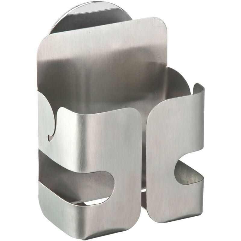 Turbo-Loc® Edelstahl Schwammhalter, rostfrei, Befestigen ohne bohren, Silber matt, Edelstahl rostfrei silber matt - silber matt - Wenko