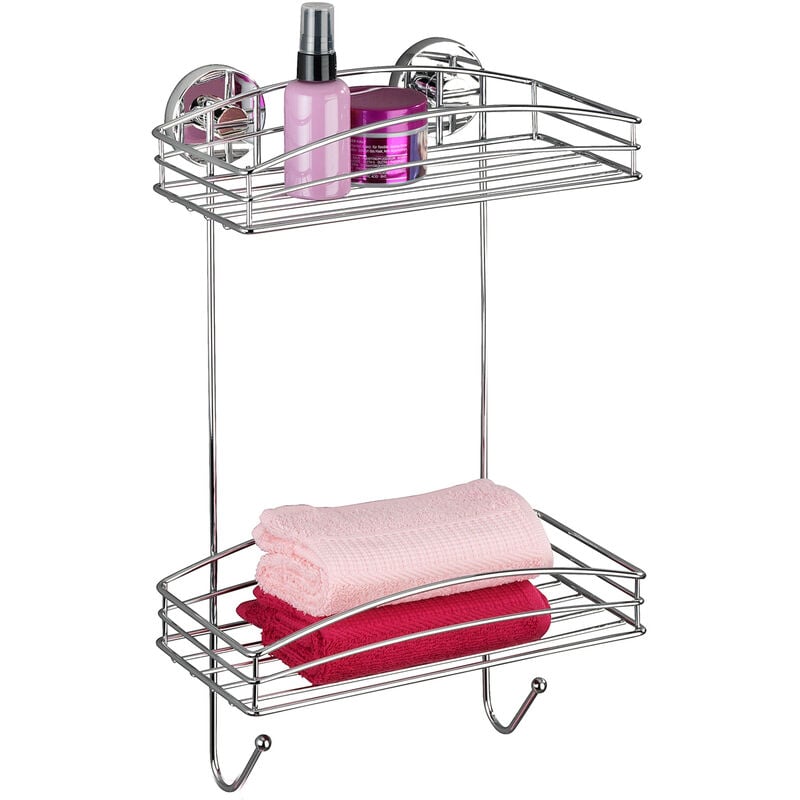 Zweistöckiges Badregal Wenko 2 Körbe für Badzubehör Vacuum-Loc Wenko
