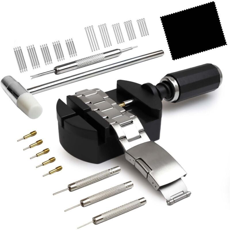 Werkzeug zur Reparatur von Uhrenarmbändern, Werkzeug zur Anpassung der Armbandlänge, Werkzeug zum Ersetzen von Uhrenstiften, Uhrenhammer,