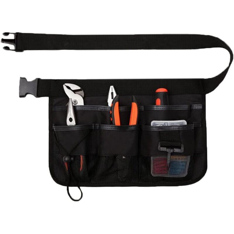 Werkzeuggürtel für Gartengeräte, verstellbare Werkzeugtasche, Werkzeughaltergürtel, 7 Taschen, 600D Oxford-Gewebe, wasserdicht, mit verstellbarem