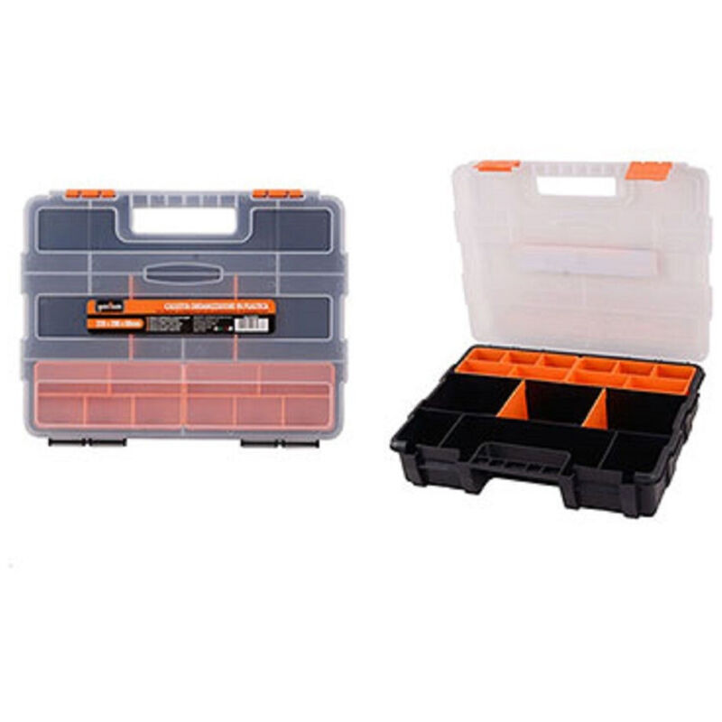 Trade Shop Traesio - Trade Shop - cassetta portautensili 21 scomparten 2 organizer minuteria 93087 -
