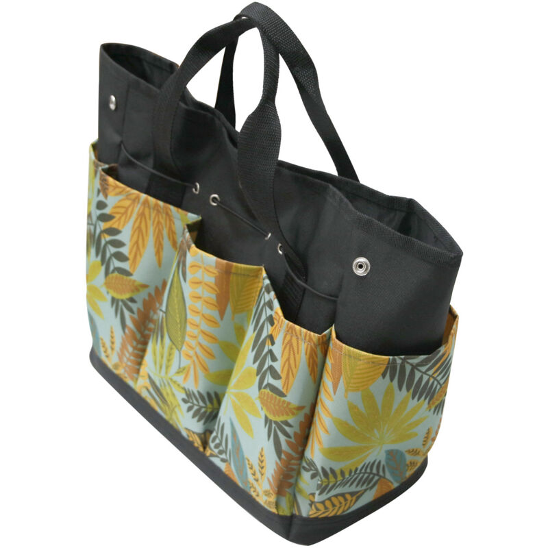 Werkzeugtasche mit großem Fassungsvermögen Aufbewahrungstasche für Gartengeräte Aufbewahrungstasche für Blumen und Pflanzen – Gelbe Blume