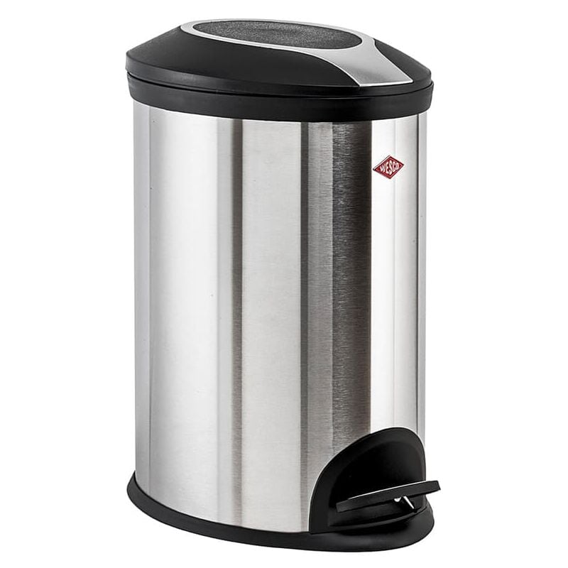 Wesco Mülleimer Abfalleimer Treteimer 12 Liter Edelstahl matt / Kunststoff