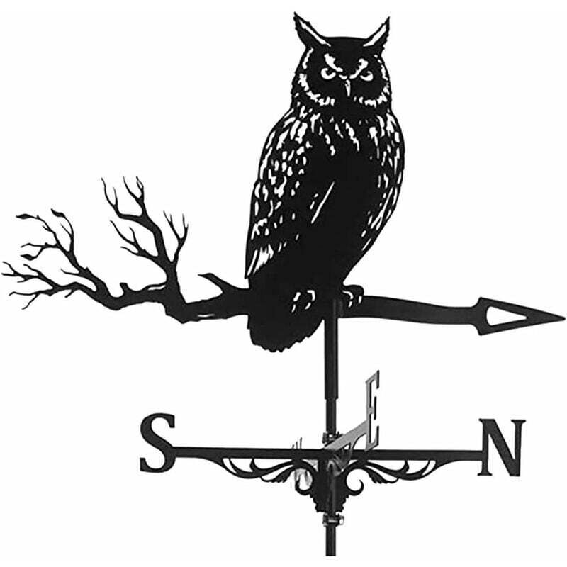 Wetterfahne, Metallwetterfahne, Dekowetterfahne, Retrowetterfahne, Gartendeko, Gartendeko, Gartendeko. Eule