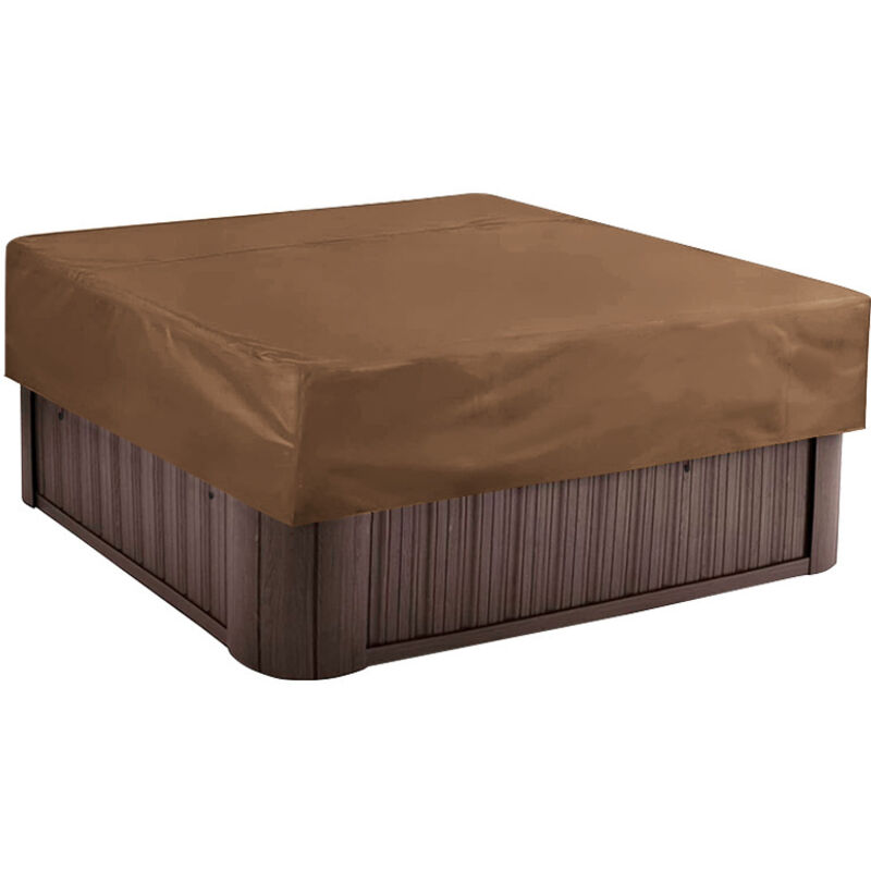 Gabrielle - Whirlpool-Abdeckung für den Garten, Oxford-Gewebe, wasserdicht, staubdicht, UV-beständig, für Whirlpool-Badewannen im Freien (220 x 220 x