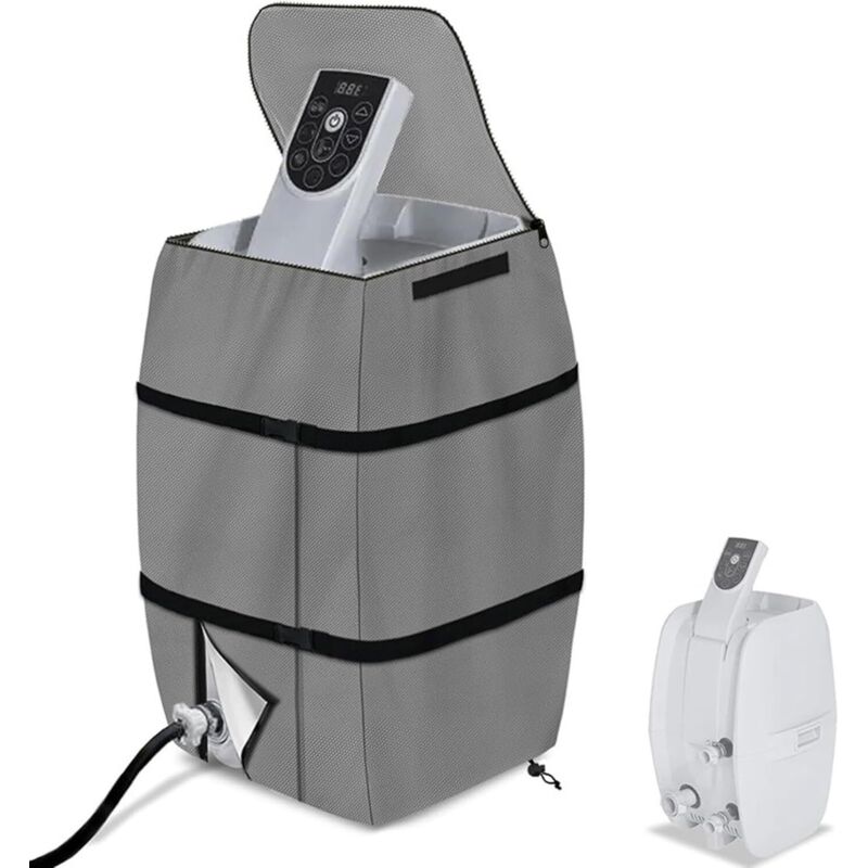 Whirlpool-Heizungsabdeckung, 42 x 38 x 54 cm, wasserdicht, Whirlpool-Überdachung, faltbare und verstellbare Markise mit Kordelzug und Schnalle,