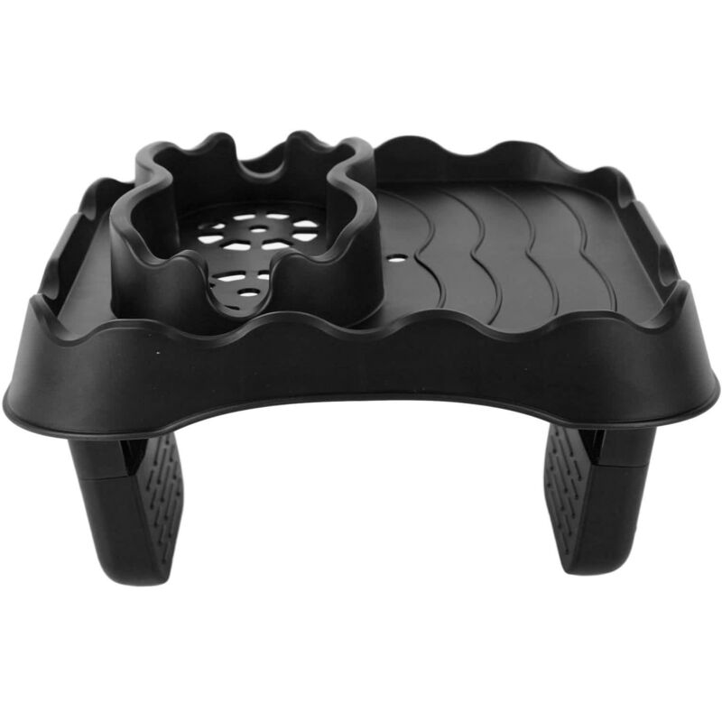 Zoternen - Whirlpool-Tischplatte, verstellbarer Whirlpool-Beistelltisch mit rutschfestem Getränkehalter, Abflusslöcher zur Befestigung an der Seite