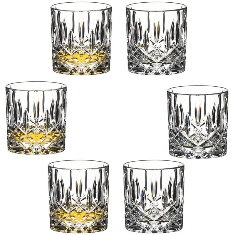 Whisiskey - Whisky Gläser Set – 6 Tumbler Gläser (6x 220 ml) – Whiskygläser - Whisky glas - Whiskey Zubehör Set - Geschenke für Männer