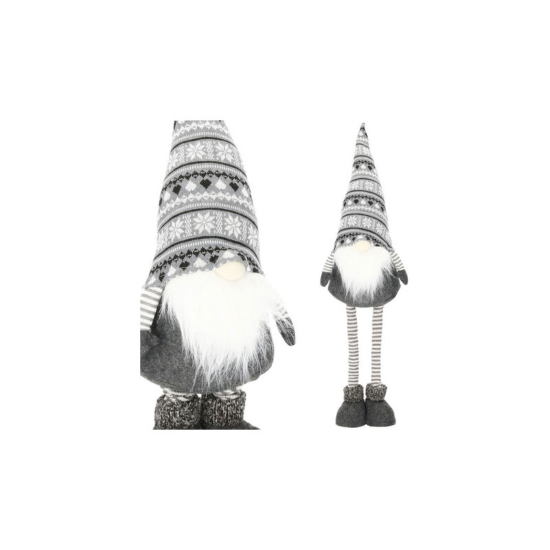 Wichtel 54-86 cm Weihnachtsdekoration, Weihnachtswichtel, Gnom auf teleskopischen Beinen.