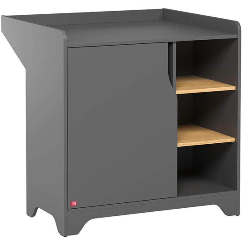 Wickelkommode Vox Leaf Grau und Holz