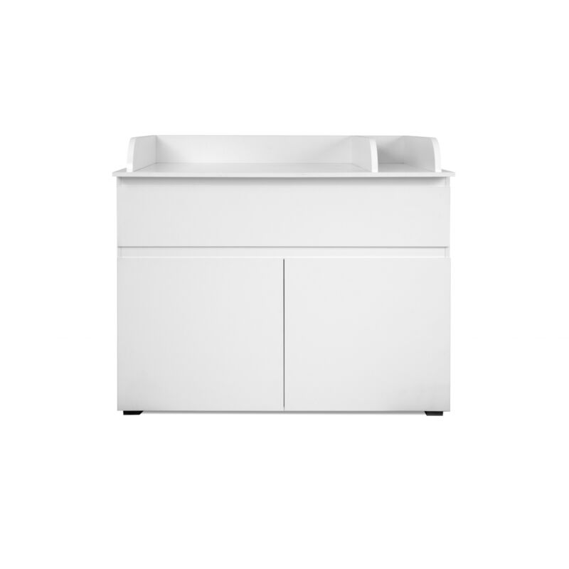 Wickeltisch für Kinder 120x102x77 cm Weiß – Agrigento