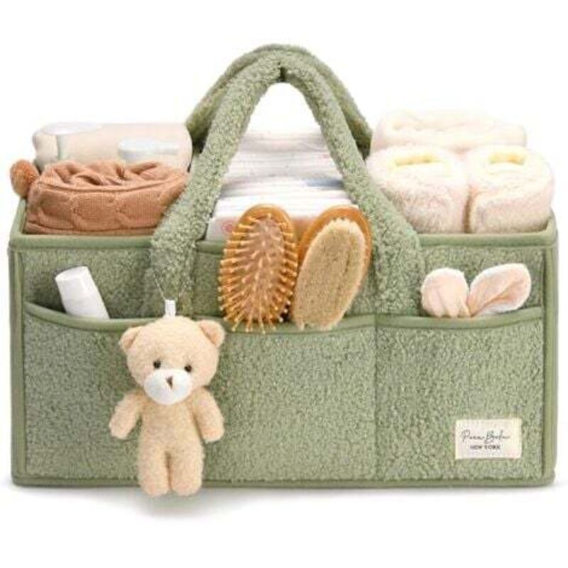 Wickeltisch-Organizer, Aufbewahrungskorb für Feuchttücher, Geschenk zur Babyparty, Auto-Organizer, Kinderzimmer-Organizer, tragbarer Organizer