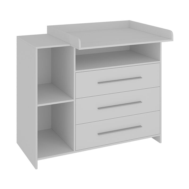 Vicco - Wickelkommode Paula, Weiß, 110 x 93.5 cm mit Wickelaufsatz