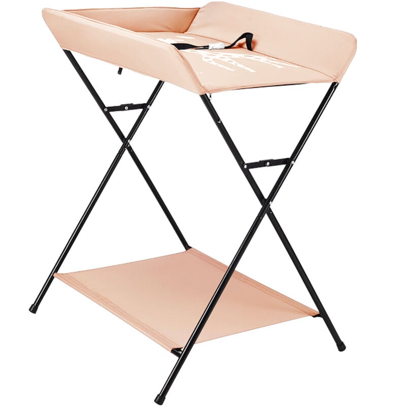 Senderpick - Wickeltisch Wickeltischauflage Mit 3 Fächer Wickelkommode Baby Wickelkombi Wickelauflage Klappbar Khaki ohne Räder