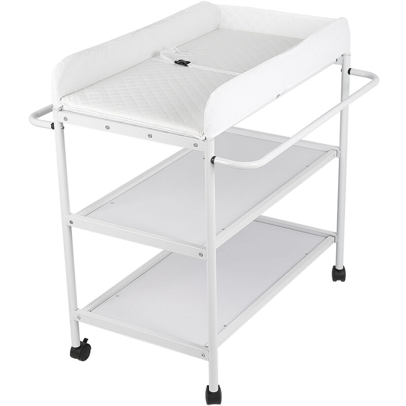 Skecten - Wickeltisch,Organisator für Nachttischwechsel,Mobiler 2-in-1 Wickelwanne,Aufbewahrungstasche für Babys 84×72×90cm