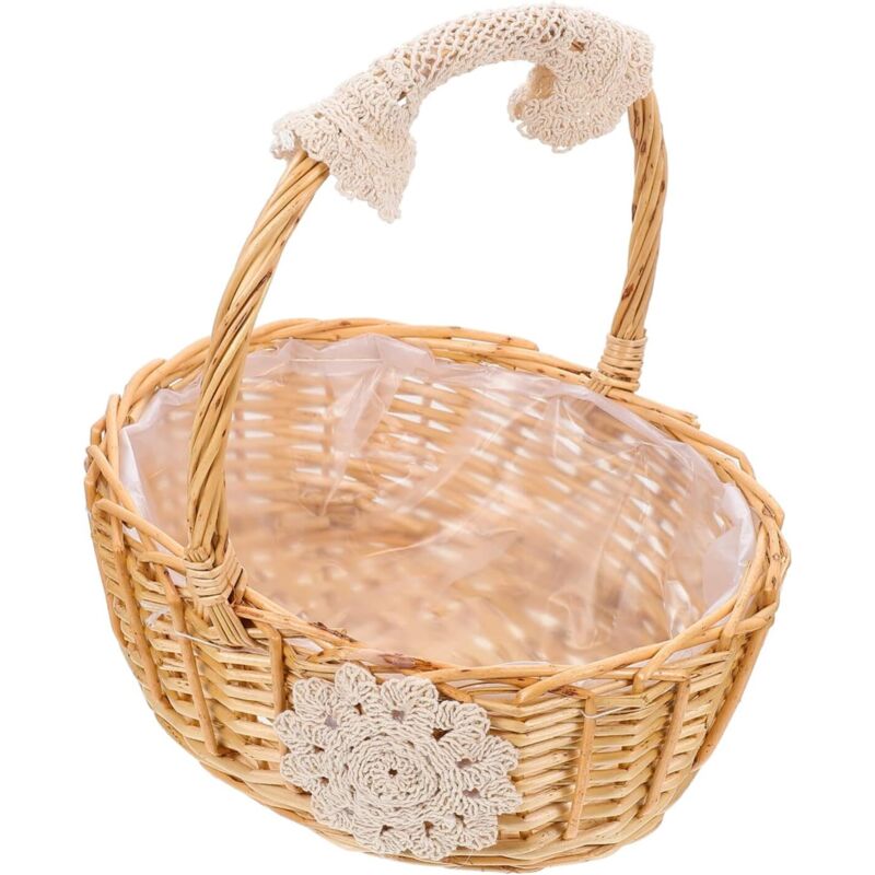 wicker hand korb obst korb weihnachten korb obst korb obst korb picknick korb ernte floral anlage dekorative woven obst korb pe