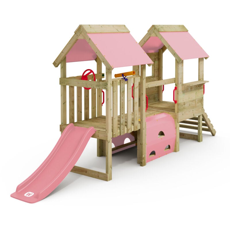 Klettergerüst My First Playtower 2: Kleinkinder Kletterturm, Spielturm (10 jährige Garantie', extrem witterungsbeständig,Tunnel mit Kletterwänden),