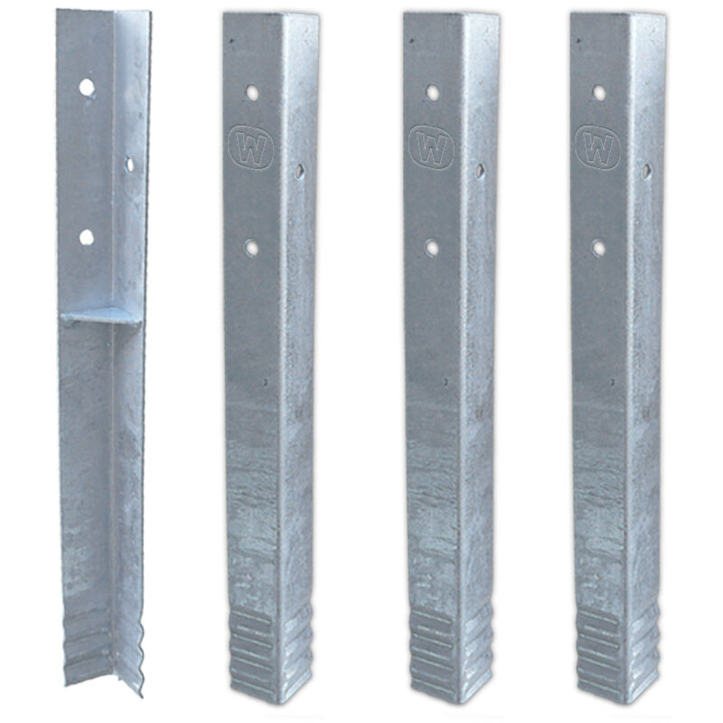 Bodenanker Erdanker Winkelanker-Set SolidLock für Spielturm & Schaukel, Anker, Pfostenanker für Klettergerüst & Gartenzaun - 4 Stk. - Wickey