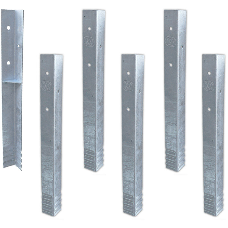 Wickey - Bodenanker Erdanker Winkelanker-Set SolidLock für Spielturm & Schaukel, Anker, Pfostenanker für Klettergerüst & Gartenzaun - 6 Stk.