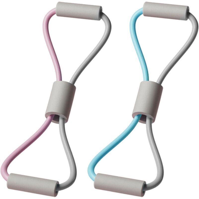 Widerstandsbänder für Fitnessübungen, 2er-Set, für Brustmuskelübungen, Fitness, Dehnung, Yoga, Pilates, Krafttraining