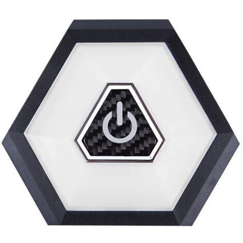 Wiederaufladbare LED-Auto-Deckenleuchte, magnetische Druckknopf-Innenbeleuchtung, 10,5 x 9,2 x 1,2 cm, für Dachbox