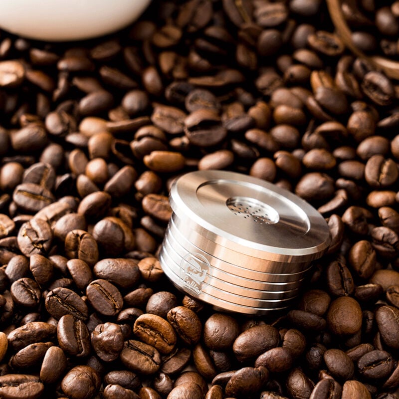 Wiederverwendbare Kaffeekapseln aus Edelstahl, wiederverwendbarer Kapselfilter kompatibel mit AAA 3A C225/delta q NDIQ7323/ EP MINI (Lavazza Point)