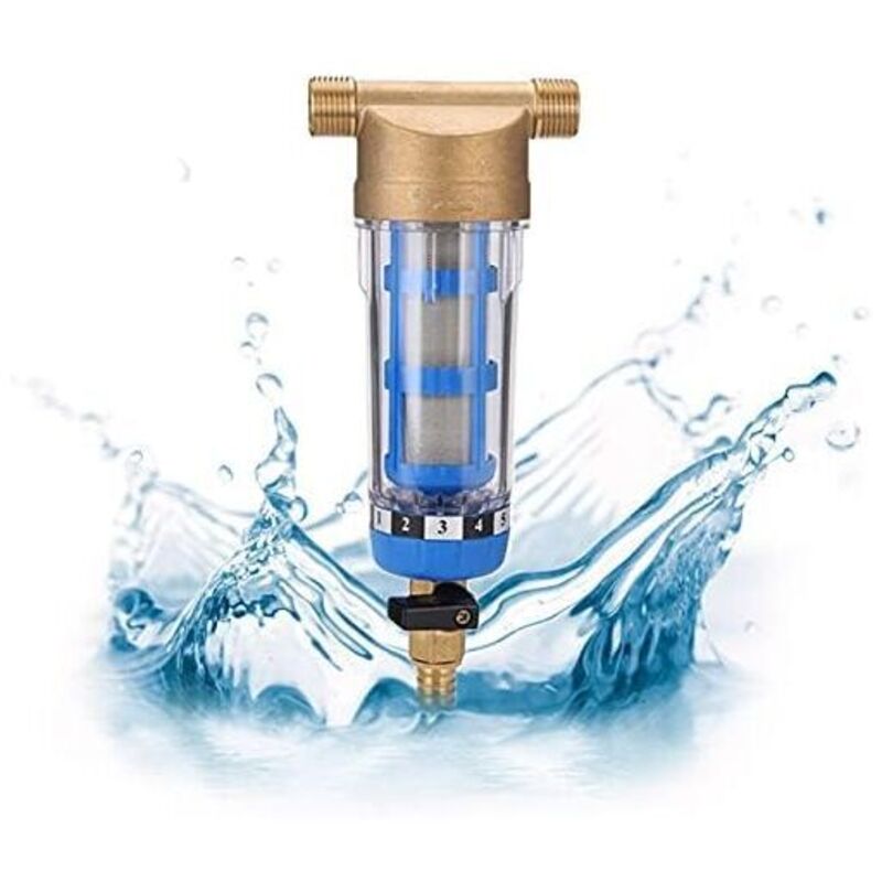 Odipie - Wiederverwendbarer Spin-Down-Sediment-Wasserfilter – Wasserfilter – Außengewinde – Sediment-Vorfilter für Brunnen-Wasserrohr –