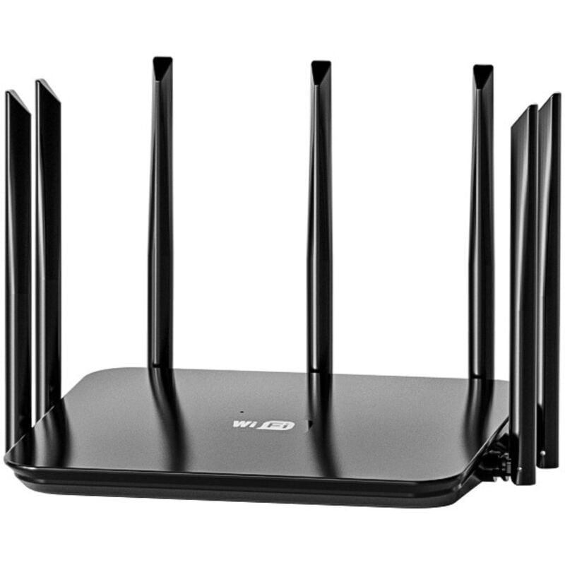 WiFi 6 Router, AX1500 Dualband-WLAN-Router, 7 x 6 dBi Hochleistungsantennen, große Reichweite, intelligentes Besuchermanagement