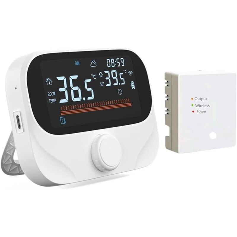 WiFi Version Raumthermostat, Fernbedienung, programmierbare Zeiträume, Sprachsteuerung Unterstützung Amazon Alexa , Google Assistant , Yandex Alice,