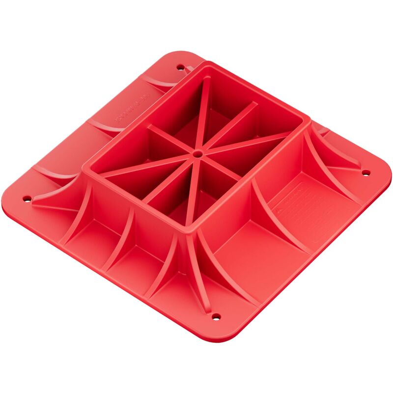 Wiltec Farm Jack Offroad Basis, Wagenheber Stützplatte 27,8 x 27,8 x 7 cm, Farm Jack Zubehör Kunststoff, kompatibel mit Allzweckheber