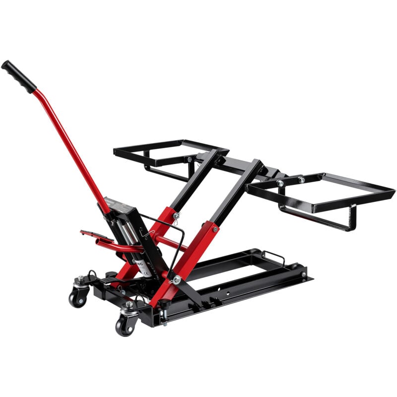 Hydraulik-Heber 3 in 1, Motorradheber bis 300 kg, Quad Hebebühne Hubhöhe bis 53 cm, Mobile Hebebühne für atv, Rasenmäher, Motorräder - Wiltec