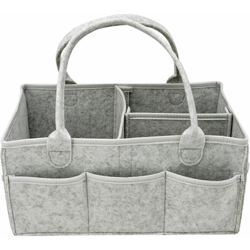 Windelaufbewahrung: Tragbare Tasche für Wickeltisch und Feuchttücher fürs Auto, Aufbewahrungskorb