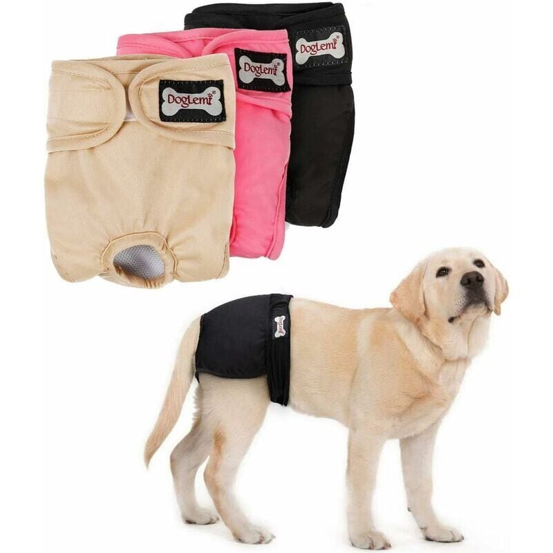 Shining House - Windeln für Hündinnen – waschbar, wiederverwendbar, bequem, saugfähig, Hygienewickel, physiologische Hose für kleine, mittelgroße und