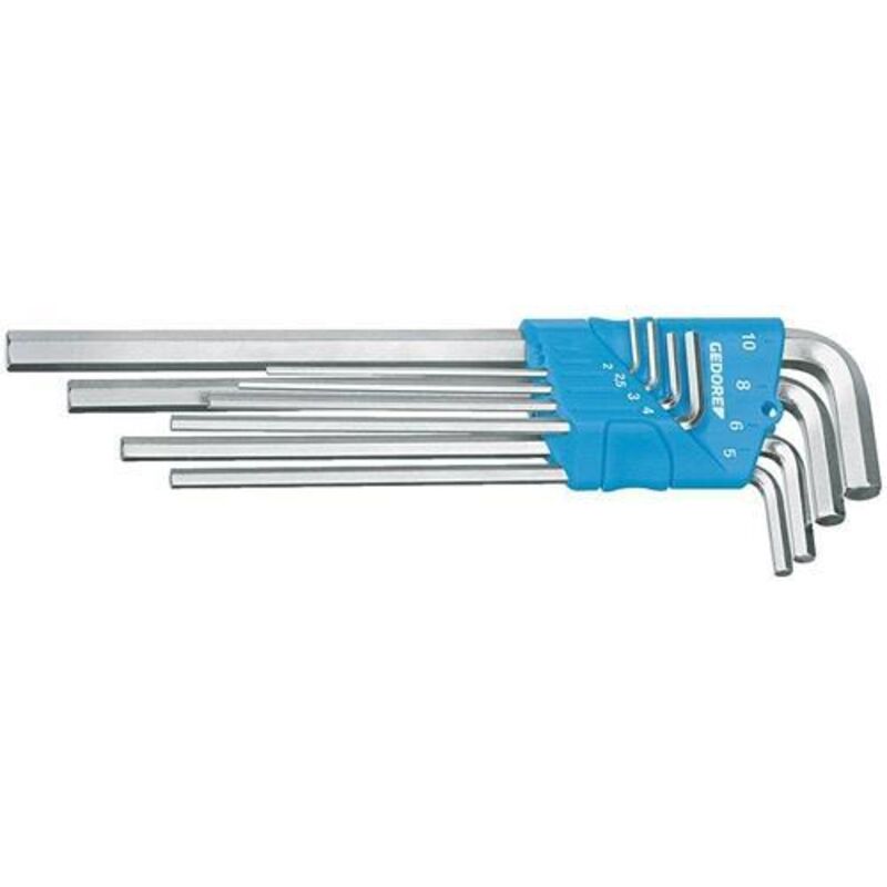 1543555 Innen-Sechskant Winkelschraubendreher-Set 5/64 Zoll, 3/32 Zoll, 1/8 Zoll, 5/32 Zoll, - Gedore